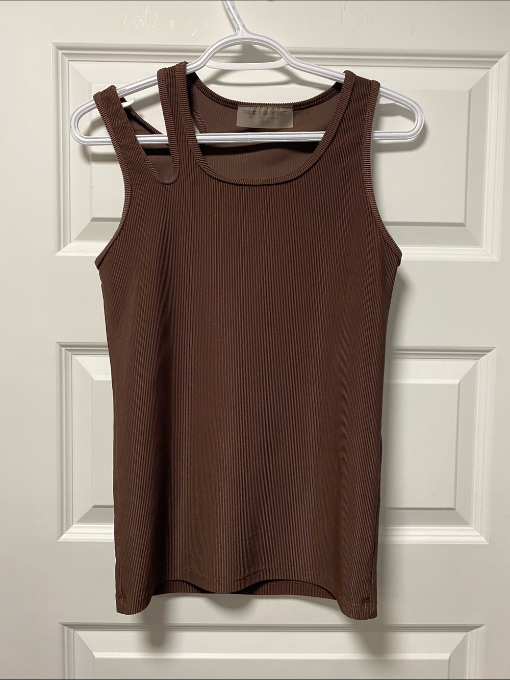 Mens Ribbed Brown Swim Tank Top - made in LA